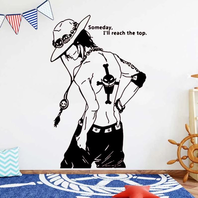 Sticker Mural One Piece Ace The Top