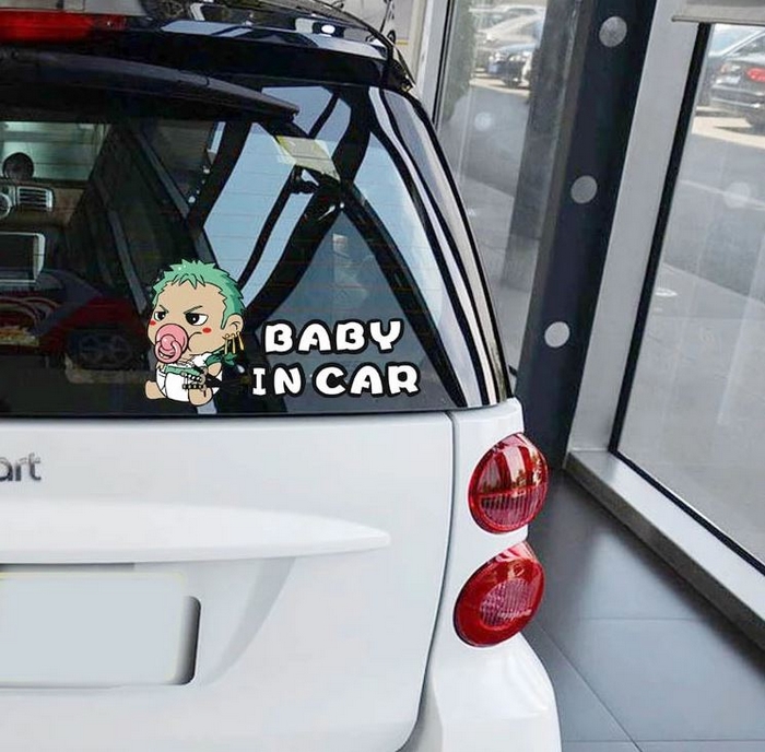 autocollants one piece baby car 2