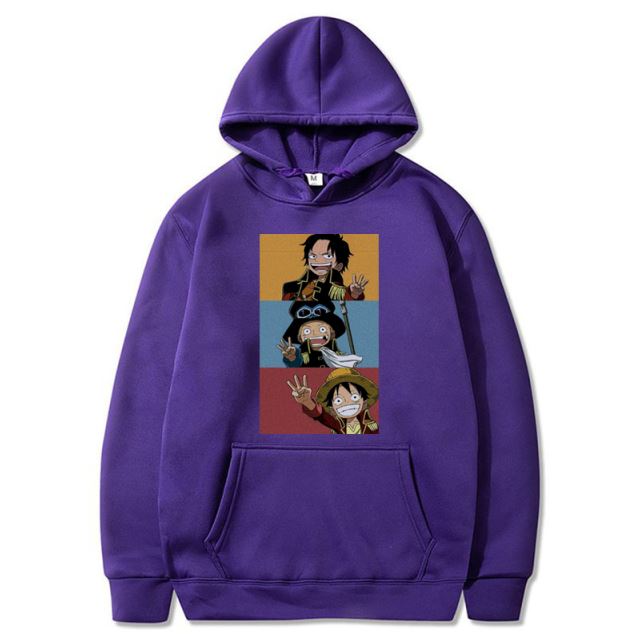 sweatshirt hoodie one piece we are brothers v2 violet