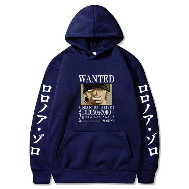 sweatshirt one piece roronoa zoro wanted 6