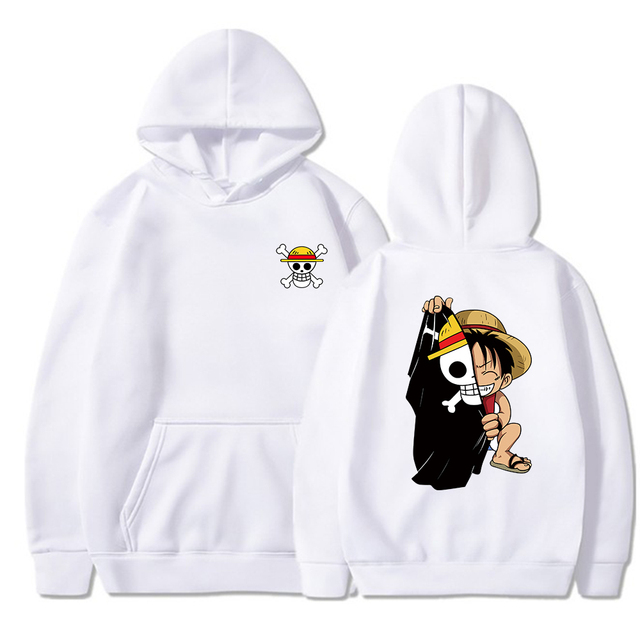 Sweatshirt One Piece Luffy Flag