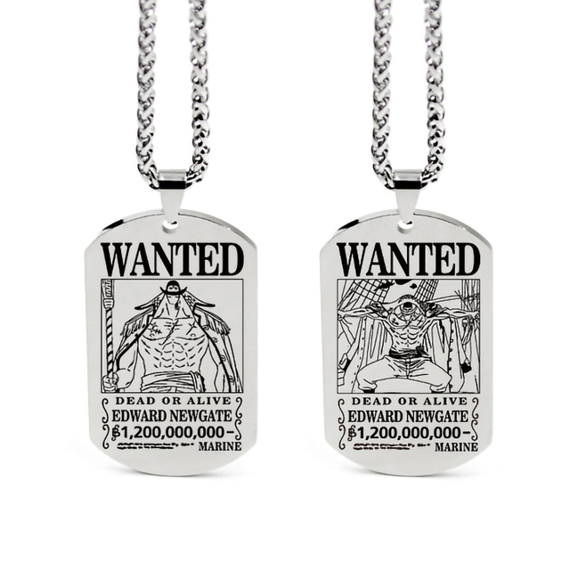 pendentifs one piece wanted barbe blanche