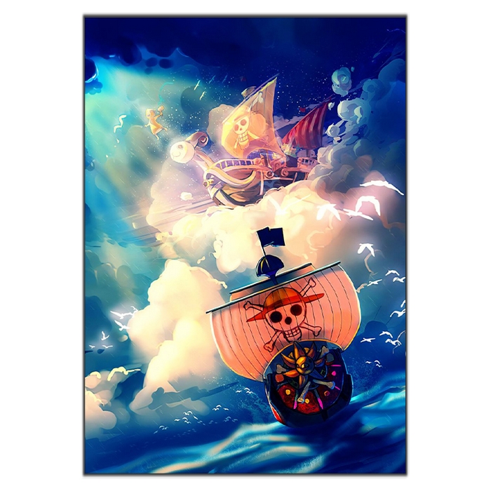 tableau toile one piece thousand sunny vogue merry 3