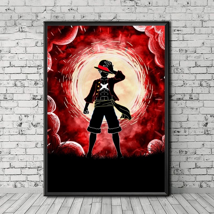 tableau toile one piece monkey luffy after cloud 1