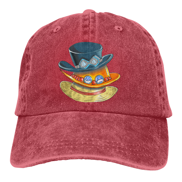 casquette one piece brothers hats luffy ace sabo 5