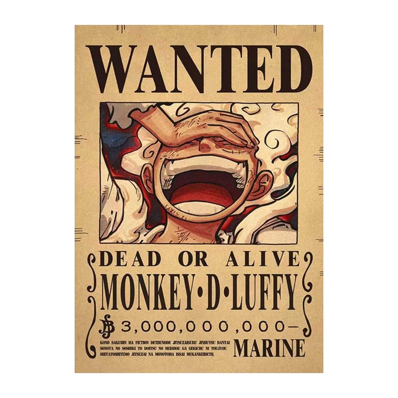 Affiche Wanted One Piece Monkey D. Luffy 2