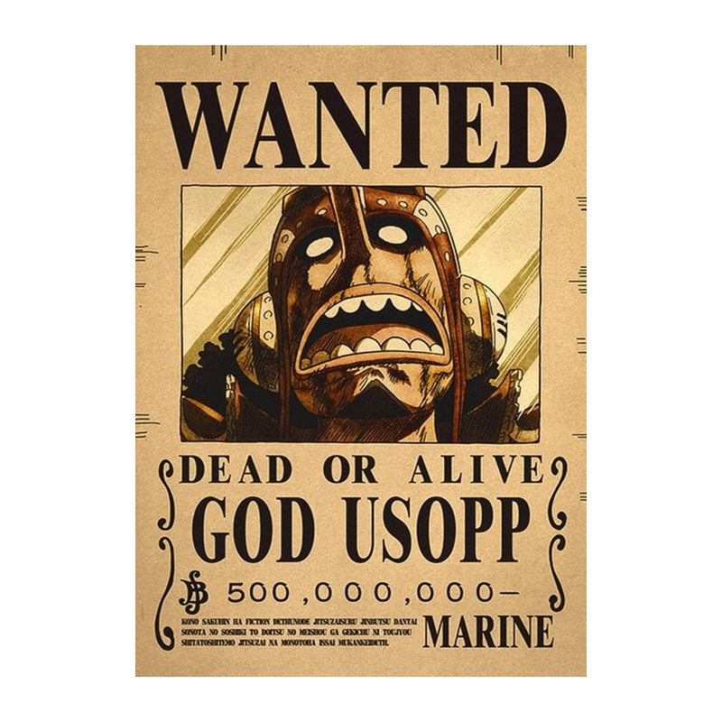 Affiche Wanted One Piece Usopp 2