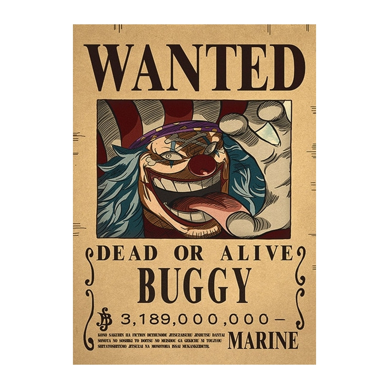 Affiche Wanted One Piece Baggy 2