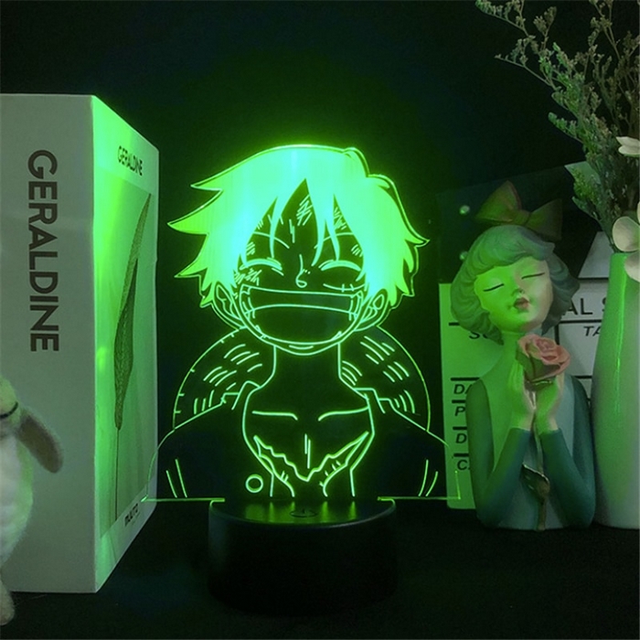 lampe 3d one piece monkey luffy smile 5
