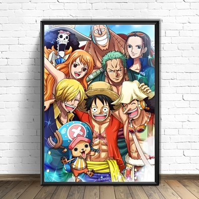 tableau toile tableau mugiwara happy 1