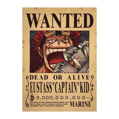 Affiche Wanted One Piece Eustass Kid 2
