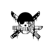autocollant one piece jolly roger dark roronoa zoro