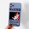 coque iphone one piece affiche wanted luffy