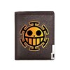 portefeuille one piece logo law marron