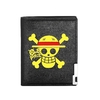 portefeuille one piece yellow logo noir