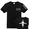 t shirt one piece ace barbe blanche noir