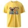t shirt one piece nakama jaune
