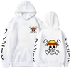sweatshirt one piece hk double logo white