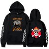 sweatshirt one piece jolly portgas ace black