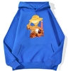 sweatshirt hoodie one piece luffy paysage bleu
