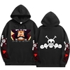 sweatshirt one piece pirate gold roger black