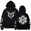 sweatshirt one piece pirate trafalagar law black