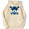 sweatshirt hoodie one piece skull merry beige
