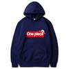 sweatshirt hoodie one piece supreme bleu marine