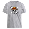 t shirt one piece logo gris