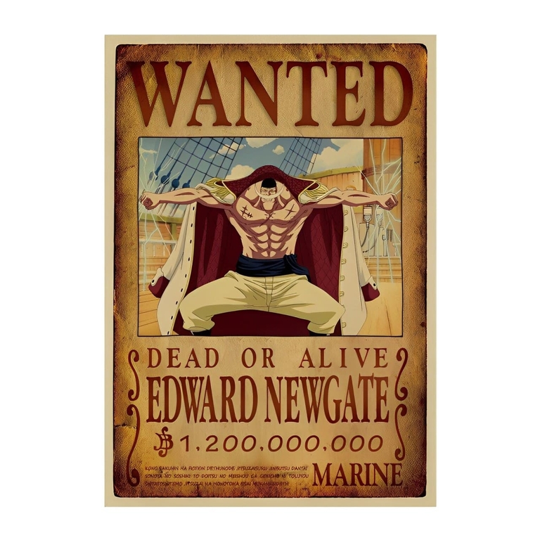 Lot De 10 Affiches WANTED One Piece – Équipage Mugiwara Et Barbe Noire – Posters Muraux Bandai