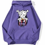sweatshirt hoodie one piece monkey luffy gear violet