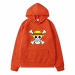 sweatshirt hoodie one piece logo orange
