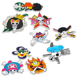 autocollant one piece metal jolly roger 2