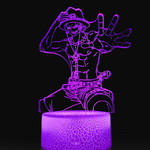 lampe 3d one piece ace hand purple