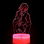 lampe 3d one piece sanji suit red