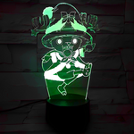 lampe 3d one piece chopper noel green