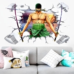 sticker mural one piece roronoa zoro wall