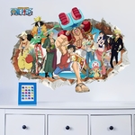 sticker mural one piece mugiwara 1