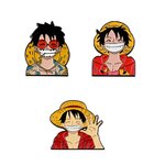 badge one piece luffy smile 1