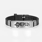 bracelet one piece silisteel jolly roger nami
