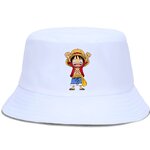 bob one piece luffy happy blanc
