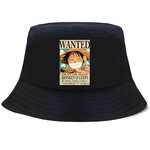 bob one piece affiche wanted luffy noir