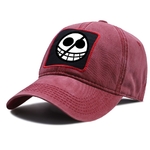 casquette one piece logo doflamingo bordeaux