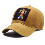 casquette one piece luffy happy jaune