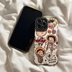 coque iphone one piece cartoon faces 6