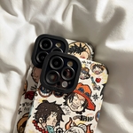 coque iphone one piece cartoon faces 1