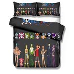 parure lit mugiwara black noir one piece 2