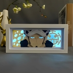 cadre lampe 3d one piece law