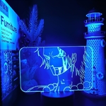lampe 3d one piece portgas ace visage face 3