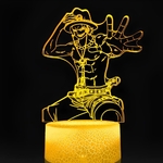 lampe 3d one piece ace hand yellow